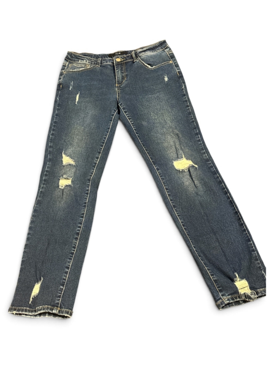 Joe's Jeans Denim - Joe's Jeans Distressed Ankle Jeans Blue Size 16